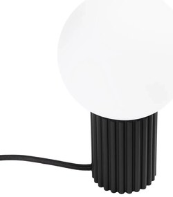 Lampa biurkowa HALO czarna ryflowana SOLLUX  LIGHTING