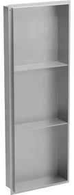 Mexen X-Wall-NR półka wnękowa bez kołnierza z półką 90 x 30 cm, inox - 1911903010S