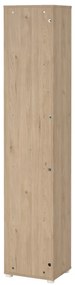 Biało-naturalny regał w dekorze dębu 41x205 cm Sign – Tvilum