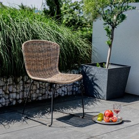 Krzesło ogrodowe z technorattanu Leon cappuccino PATIO
