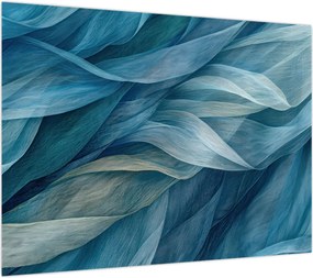 Obraz - Niebieskie i białe fale (70x50 cm)