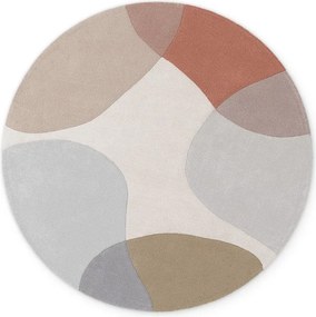 Beżowy wełniany okrągły dywan tkany ręcznie ø 160 cm Hackney Clarissa – Ted Baker