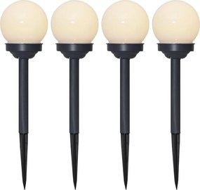 Zestaw 4 solarnych lamp ogrodowych Star Trading Globus, wys. 27 cm