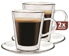 Maxxo Lungo 2-częściowy zestaw szklanek termicznych, 220 ml