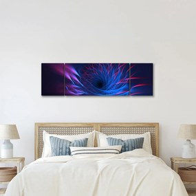 Obraz - abstrakcja kwiatu (170x50 cm)