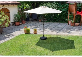 Beżowy parasol ogrodowy bez podstawy Bonami Essentials Sun, ø 300 cm