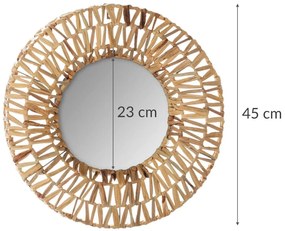 Okrągłe lustro w dekoracyjnej ramie, Ø 45 cm