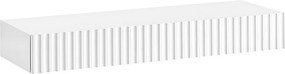 SoBuy Półka z jedną szufladą Biały 60x20x8cm Nowoczesny FHK38-W