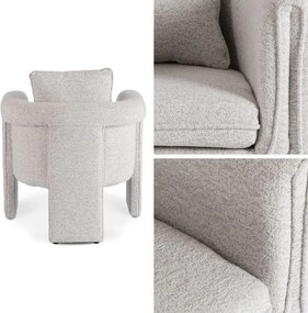 Designerski fotel wypoczynkowy z poduszkami Gala