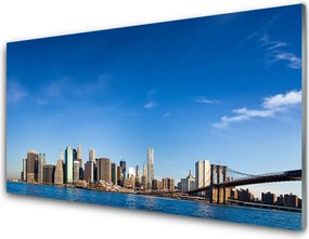 Szkło do Kuchni na Ścianę Światła Mostu Nad Metropolią