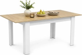 Stół rozkładany 120x80 dąb sonoma + biały P9-Z64