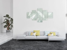 Obraz - Białe pióra (125x70 cm)