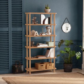 Regał w dekorze sosny 80x168,5 cm Step – Kalune Design