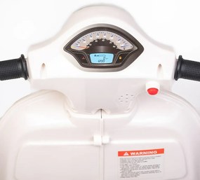 Baby Mix Elektryczny motocykl dla dzieci Vespa,biały