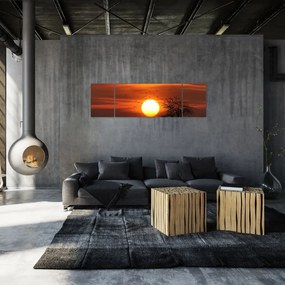 Obraz - Zachód słońca (170x50 cm)