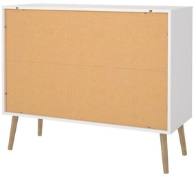 Biała niska komoda 99x82 cm Bodo – Tvilum