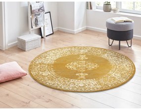 Żółto-pomarańczowy okrągły chodnik ø 160 cm Méridional – Hanse Home