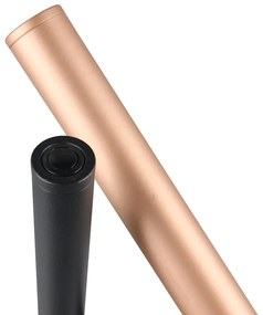 Lampa stołowa LED w czarno-złotym kolorze z metalowym kloszem (wysokość 53 cm) Fiato – Trio