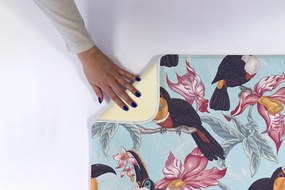 Dywanik łazienkowy Dywanik łazienkowy Ptaki Kwiaty