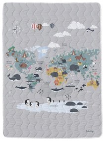 Zestaw pikowanego koca i poszewki na poduszkę z satyny bawełnianej 140x200 cm – Butter Kings