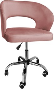 Fotel obrotowy AURA tkanina Welur krzesło biurowe : Kolor Stelaża - Chrom, Kolor tkaniny - VELVET - MG58, Typ siedziska - Siedzisko obrotowe 360°, Typ tkaniny - Velvet