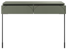 Konsola / toaletka Sonatia 100 cm z dwoma szufladami - oliwka