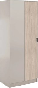 Narożna szafa uchylna w kolorze kaszmir + dąb sonoma B5-K05