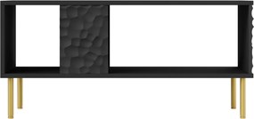 Czarna ława z elementami 3D Bullet