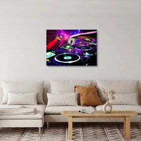 Obraz na szkle - DJ (70x50 cm)