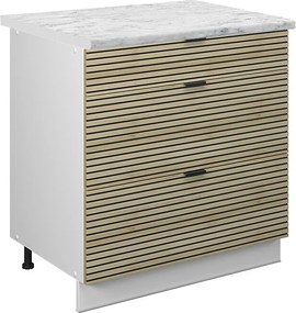 Szafka dolna do kuchni panel dębowy 80x60x82 fame-line