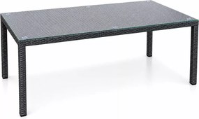 Duży stół ogrodowy technorattanowy Lorens 200x100