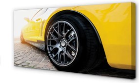 Obraz na płótnie Klasyczne Żółte Auto