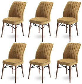 Zestaw krzeseł do jadalni Flex Cappuccino i Brown,6 szt.