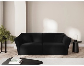 Czarna aksamitna sofa 206 cm Tokyo – Cosmopolitan Design