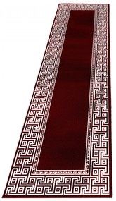 Dywan nowoczesny Parma czerwono-kremowy 80 cm x 300 cm