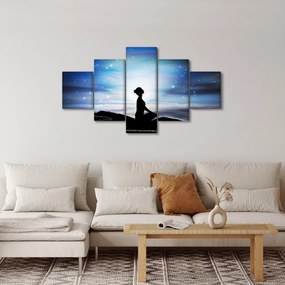 Obraz medytującej kobiety (125x70 cm)