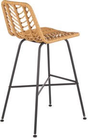 Rattanowy hoker z oparciem H97