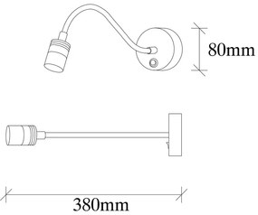 Czarny kinkiet LED Reading – Opviq lights