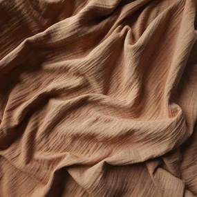 PrzytulneMieszkanie.pl PrzytulneMieszkanie.pl Pościel muślinowa MOELLIN jasnobrązowa Rozmiar pościeli: 70 x 90 cm | 140 x 200 cm