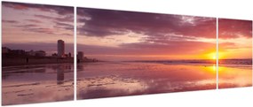 Obraz - Plaża o zachodzie słońca (170x50 cm)
