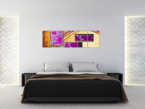 Obraz abstrakcji (170x50 cm)