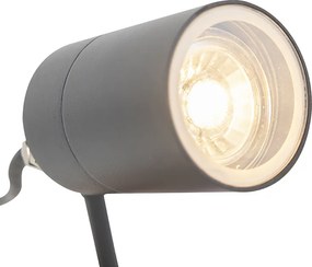 Inteligentny nowoczesny reflektor antracytowy IP44 z WiFi GU10 - Solo