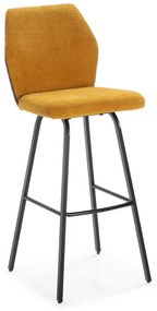 Musztardowe hokery zestaw 2 szt. 75 cm Pol – Marckeric