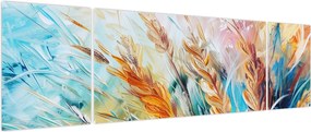 Obraz - Pszenica, abstrakcja (170x50 cm)