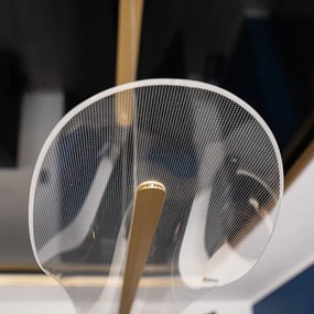 Lampa jadalniana z transparentnym kloszem Cortina No.4 100 cm złota