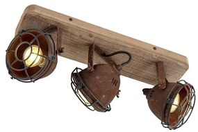 Inteligentny reflektor rdzawobrązowy regulowany z 3 WiFi GU10 - GinaPrzemysłowy Oswietlenie wewnetrzne