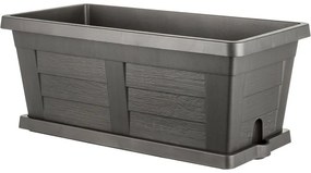 Bama duża skrzynka ogrodowa Legno antracyt, 80 x 40 x 35 cm, 80 cm