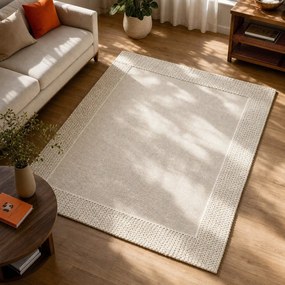Beżowy dywan wełniany 290x200 cm Rue – Flair Rugs