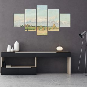 Obraz - Camille Pissarro, Landscape, Ile de France, reprodukcje (125x70 cm)