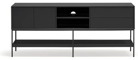 Czarna szafka pod TV 175x74x45 cm Platt – Teulat